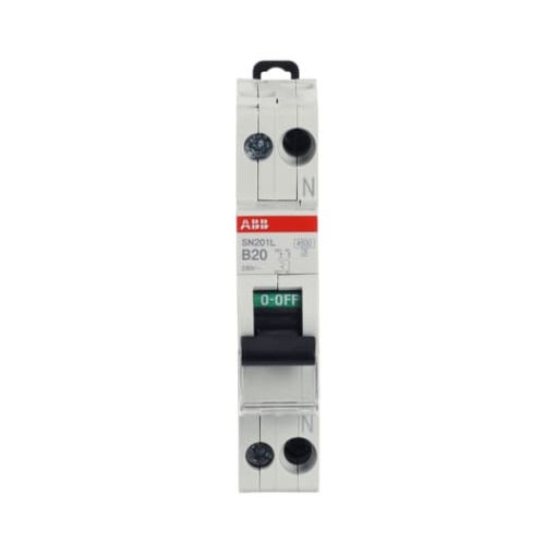 Miniature circuit breaker - SN201L - 1PN - 20 A - B - 230 V 4.5 kA