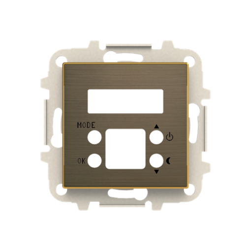 Cover thermostat for Thermostat Central cover plate Gold - Sky Niessen