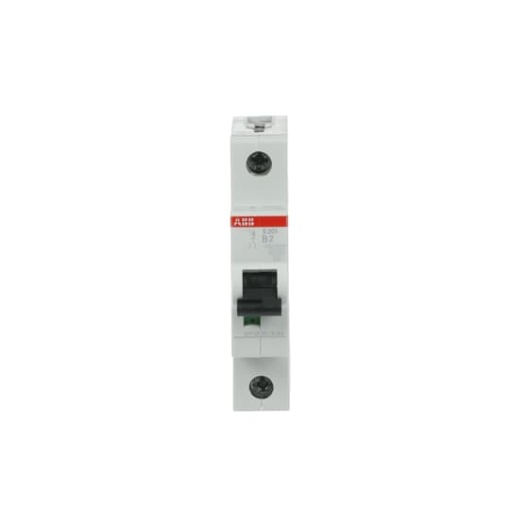 Miniature Circuit Breaker - S200 - 1P - 2 A - B - 230  400 V AC 6 kA