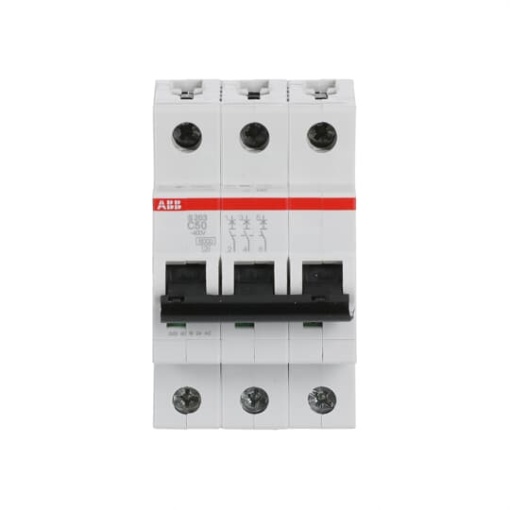 Miniature Circuit Breaker - S200 - 3P - 50 A - C - AC 6 kA