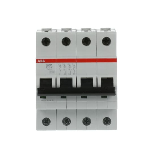 Miniature Circuit Breaker - S200 - 4P - 32 A - D - AC 6 kA
