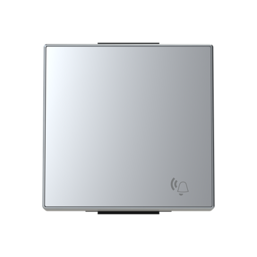 Rocker Symbol "bell" for Switchpush button, Single rocker Silver - Sky Niessen