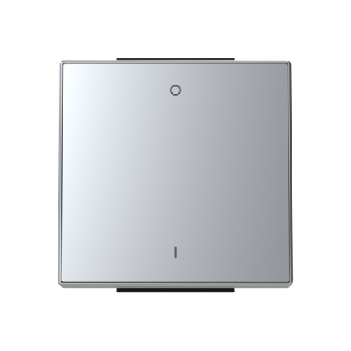 Rocker Characters 0 and 1 for Switchpush button, Single rocker Silver - Sky Niessen