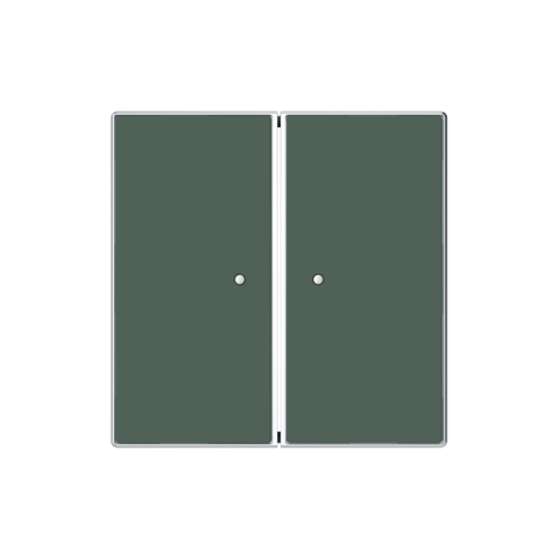 Cover plate Without imprint for Switchpush button Two-part button Green - Sky Niessen