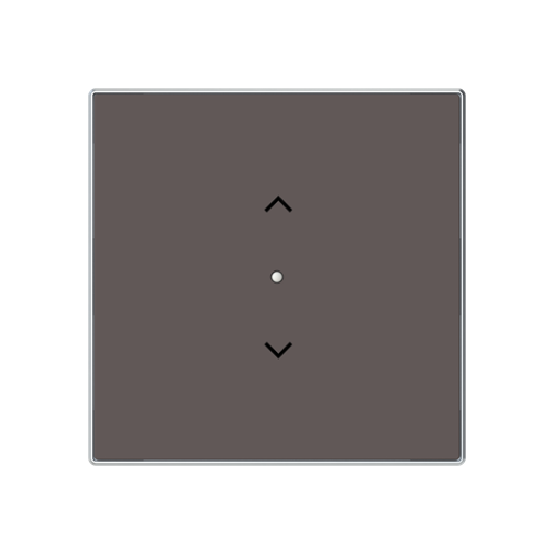 Cover plate Symbol "arrows" for Venetian blind Two-part button Taupe - Sky Niessen