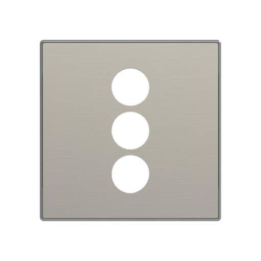 Cover plate CinchS-Video 1 gang Stainless steel - Sky Niessen