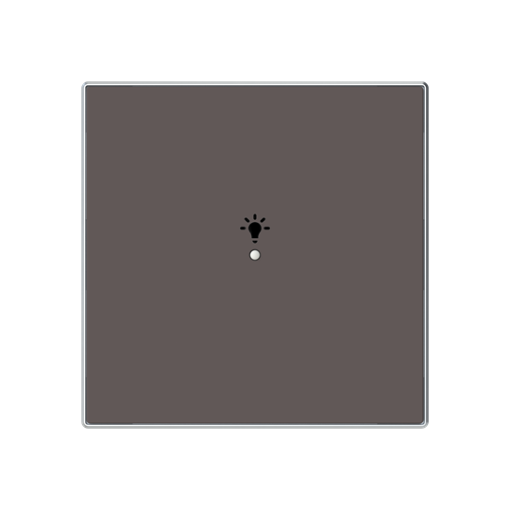 Cover plate Symbol "light" for Switchpush button Single push button Taupe - Sky Niessen