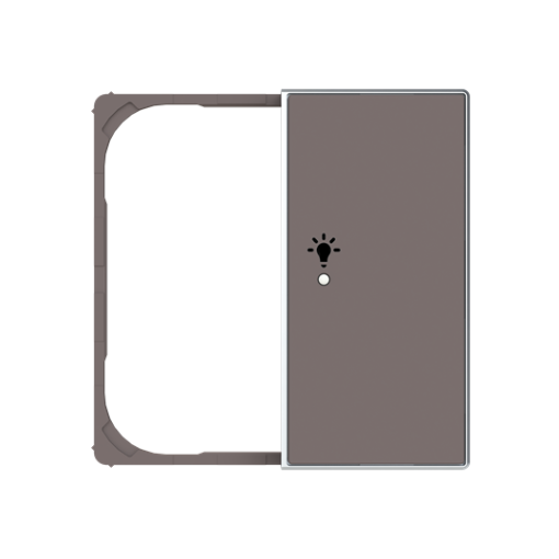 Cover plate Symbol "light" for Switchpush button Single push button Taupe - Sky Niessen