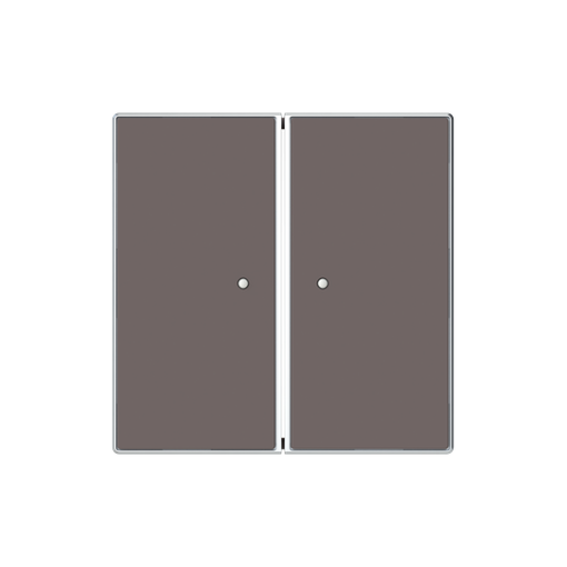 Cover plate Without imprint for Switchpush button Two-part button Taupe - Sky Niessen