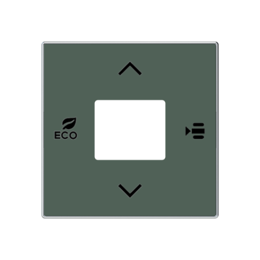 Cover plate Without imprint for Thermostat Central cover plate Green - Sky Niessen