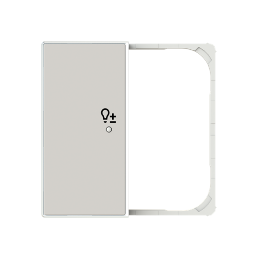 Cover plate Symbol "light" for Switchdimmer Single push button Dune - Sky Niessen