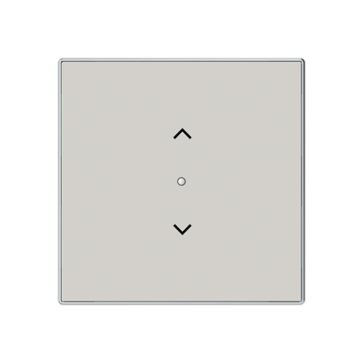 Cover plate Symbol "arrows" for Venetian blind Two-part button Dune - Sky Niessen