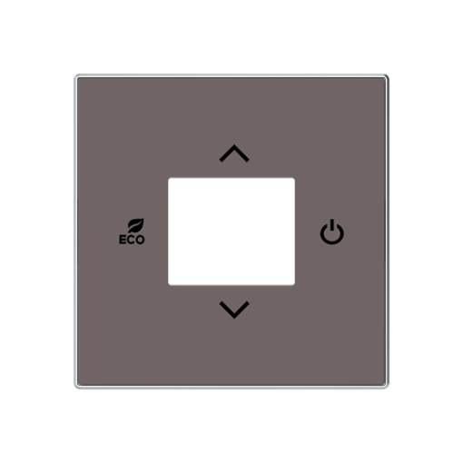 Cover plate Symbol "arrows" for Thermostat Central cover plate Taupe - Sky Niessen