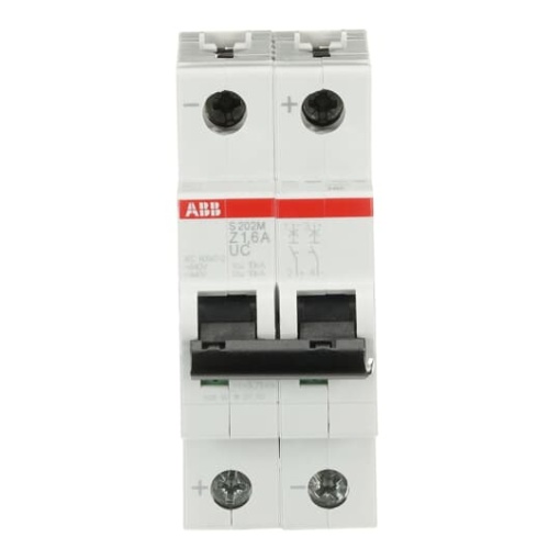 Miniature Circuit Breaker - S200MUC - 2P - 1.6 A - Z - AC 10 kA