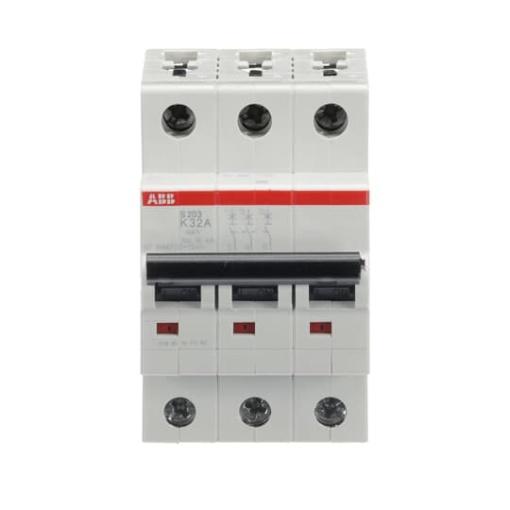 Miniature Circuit Breaker - S200 - 3P - 32 A - K - AC 6 kA