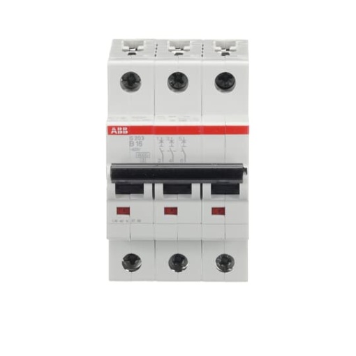 Miniature Circuit Breaker - S200 - 3P - 16 A - B - AC 6 kA