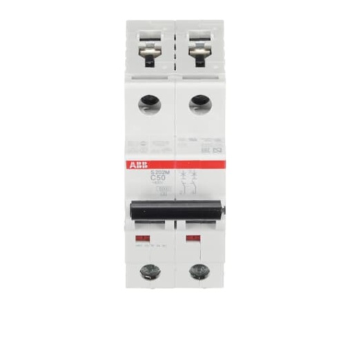 Miniature Circuit Breaker - S200M - 2P - 50 A - C - AC 10 kA