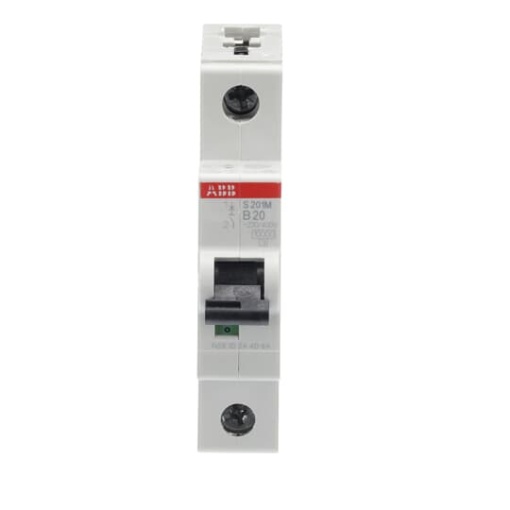 Miniature Circuit Breaker - S200M - 1P - 20 A - B - AC 10 kA