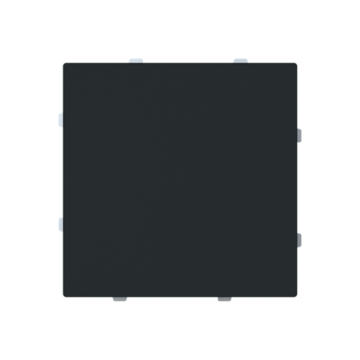 Cover Blind plate with Without imprint Black - Alba