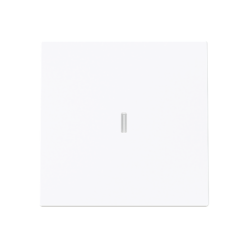 Cover plate Without imprint for Switchpush button, Single rocker White - Alba