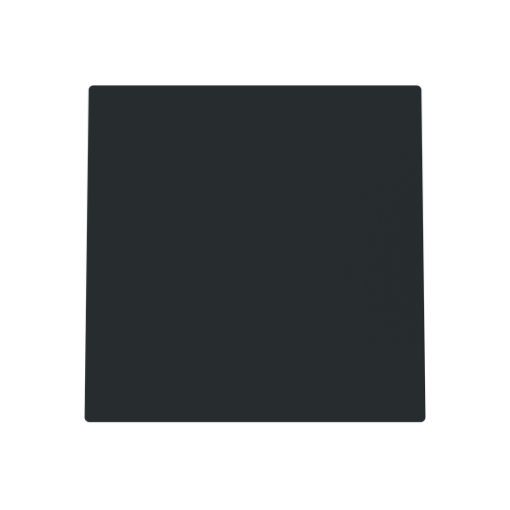 Cover plate Cable outlet with Without imprint Black - Alba