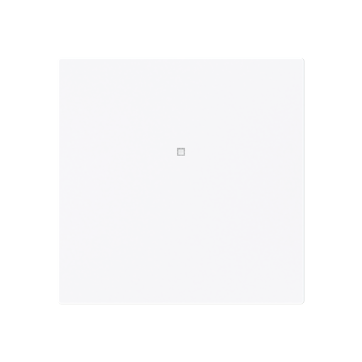 Cover plate Without imprint for Switchpush button Single push button White - Alba