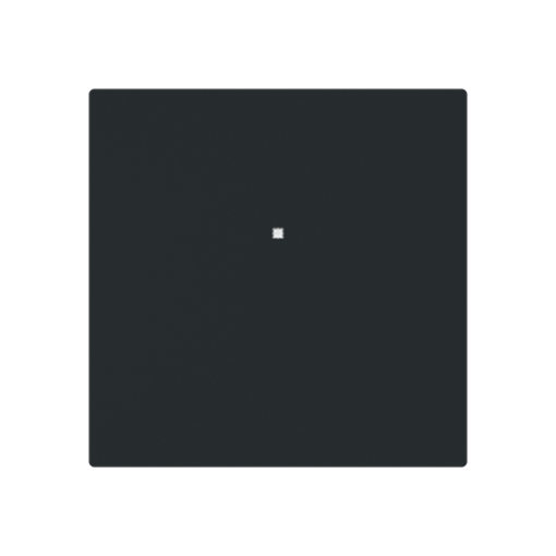 Cover plate Without imprint for Switchpush button Single push button Black - Alba