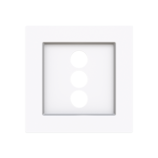 Cover plate Cinch 3 gang White - Alba