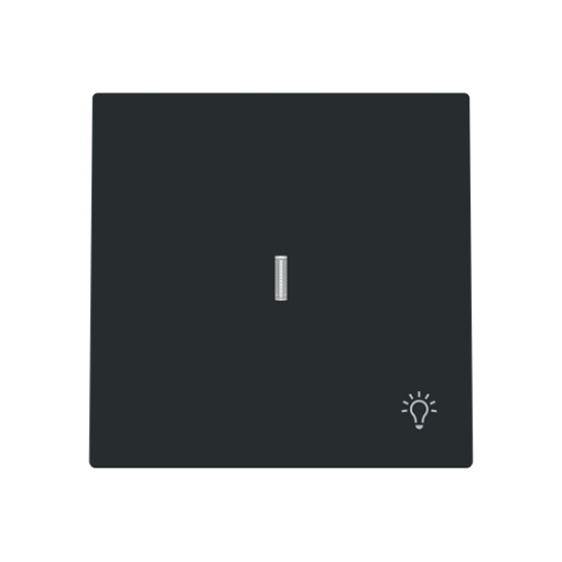 Rocker Symbol "light" for Switchpush button, Single rocker Black - Alba