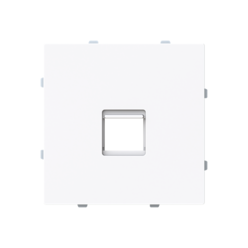 Cover plate For data connection housing 1 gang White - Alba