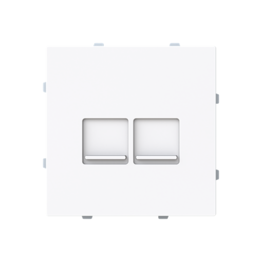 Cover plate For data connection housing 1 gang White - Alba