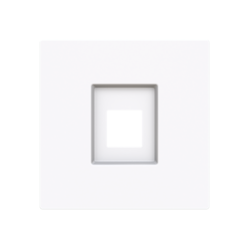 Cover plate For data connection housing 1 gang White - Alba