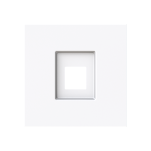 Cover plate For data connection housing 1 gang White - Alba