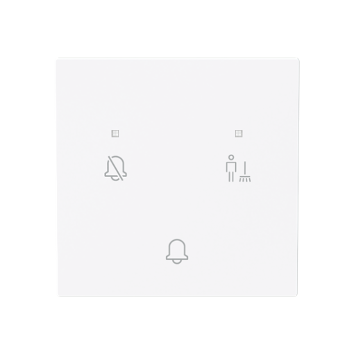 Rocker DNDMUR symbol for Signalling, Single rocker White - Alba