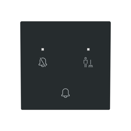 Rocker DNDMUR symbol for Signalling, Single rocker Black - Alba