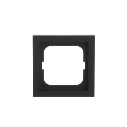 Cover frame 1-gang black matt - future linear - matt