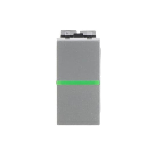 Switch 2-way Rockerbutton Two-way switch with LED exchangeable Silver - Zenit