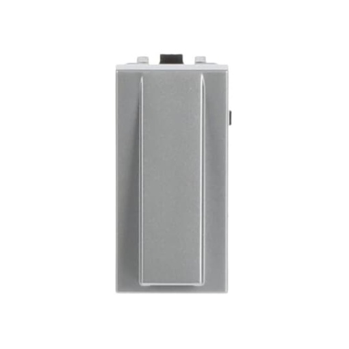 Insertcover Cable outlet 1 gang Silver - Zenit