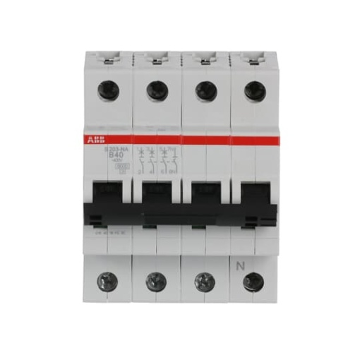Miniature Circuit Breaker - S200 - 3PN - 40 A - B - AC 6 kA