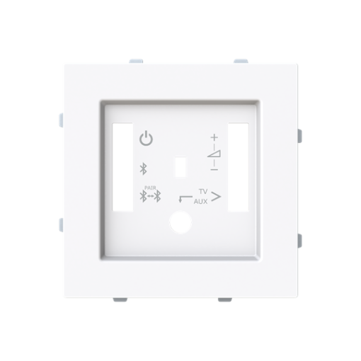 Cover plate Radio receiver Central cover plate White - Alba