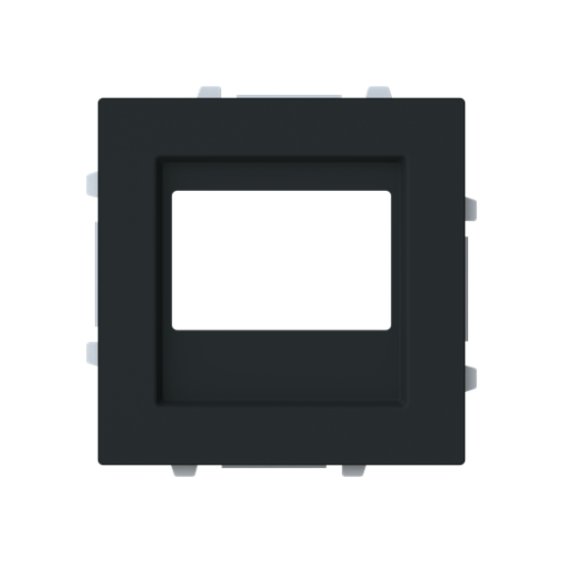 Cover plate Radio receiver Central cover plate Black - Alba