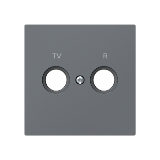 Cover plate SAT 1 gang Grey - Alba