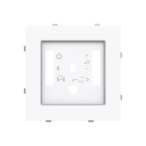 Cover plate Radio receiver Central cover plate White - Alba