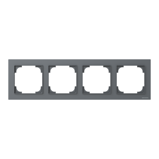 Frame 4-gang Grey - Alba