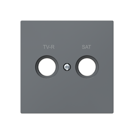 Cover plate SAT 2 gang Grey - Alba