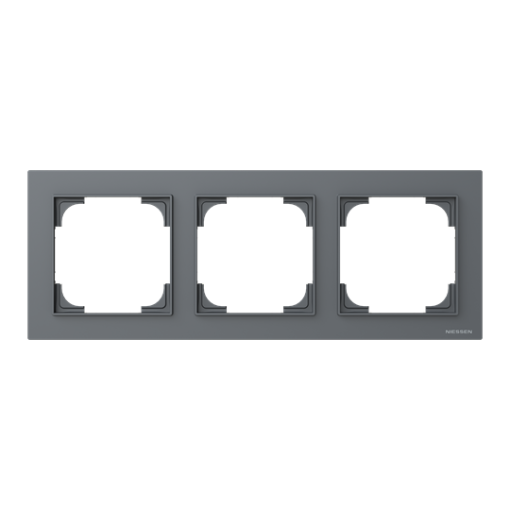 Frame 3-gang Grey - Alba