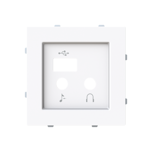 Cover plate USB Central cover plate White - Alba