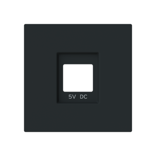 Cover USB charger for USB Black - Alba