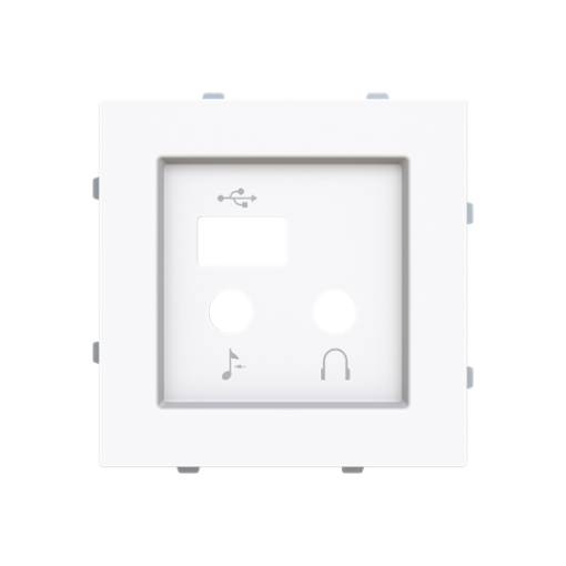 Cover plate USB Central cover plate White - Alba