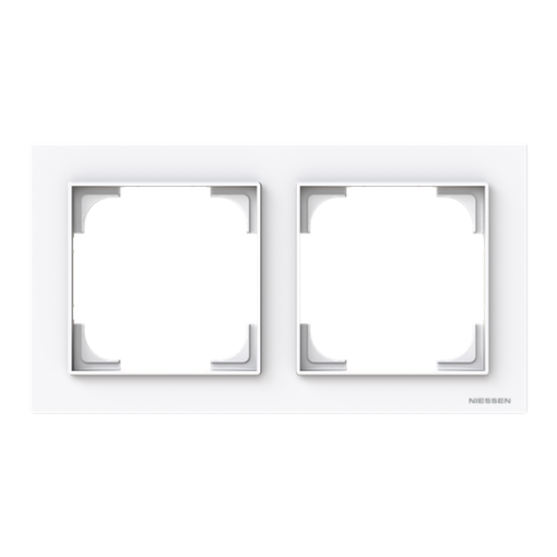 Frame 2-gang White - Alba